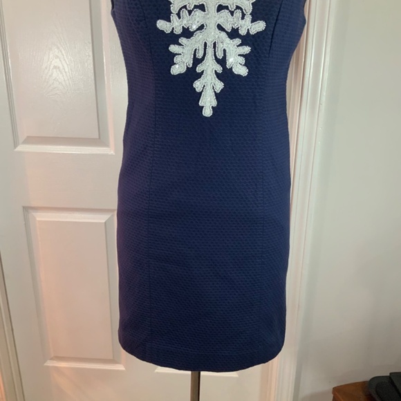 Lilly Pulitzer Gabby Shift Beaded Sequin Dress Size 00 - Picture 3 of 9